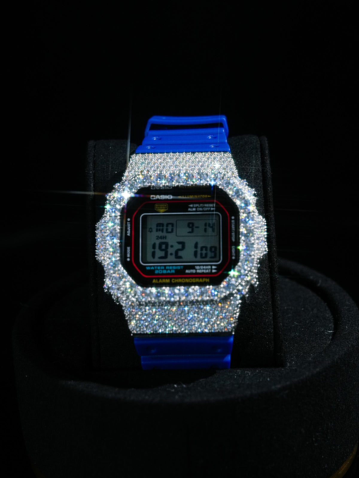 Square Iced Argent, vue de face